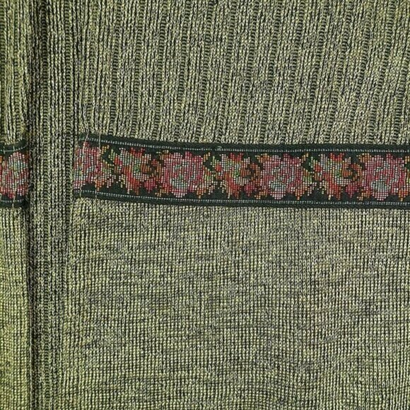 Dress Savvy Women 10 Petite Brown Stripe Two-Piece Tank And Cardigan Long Sleeve - Picture 3 of 6